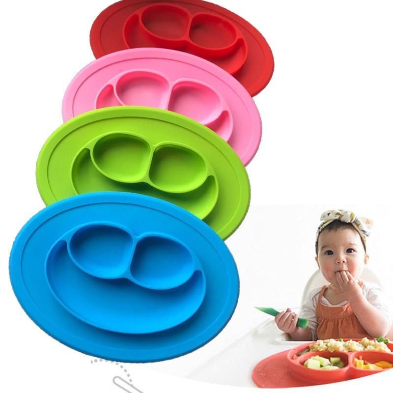 Pratinho de Silicone Infantil Bebe Com Divisorias Antiderrapante livre ...