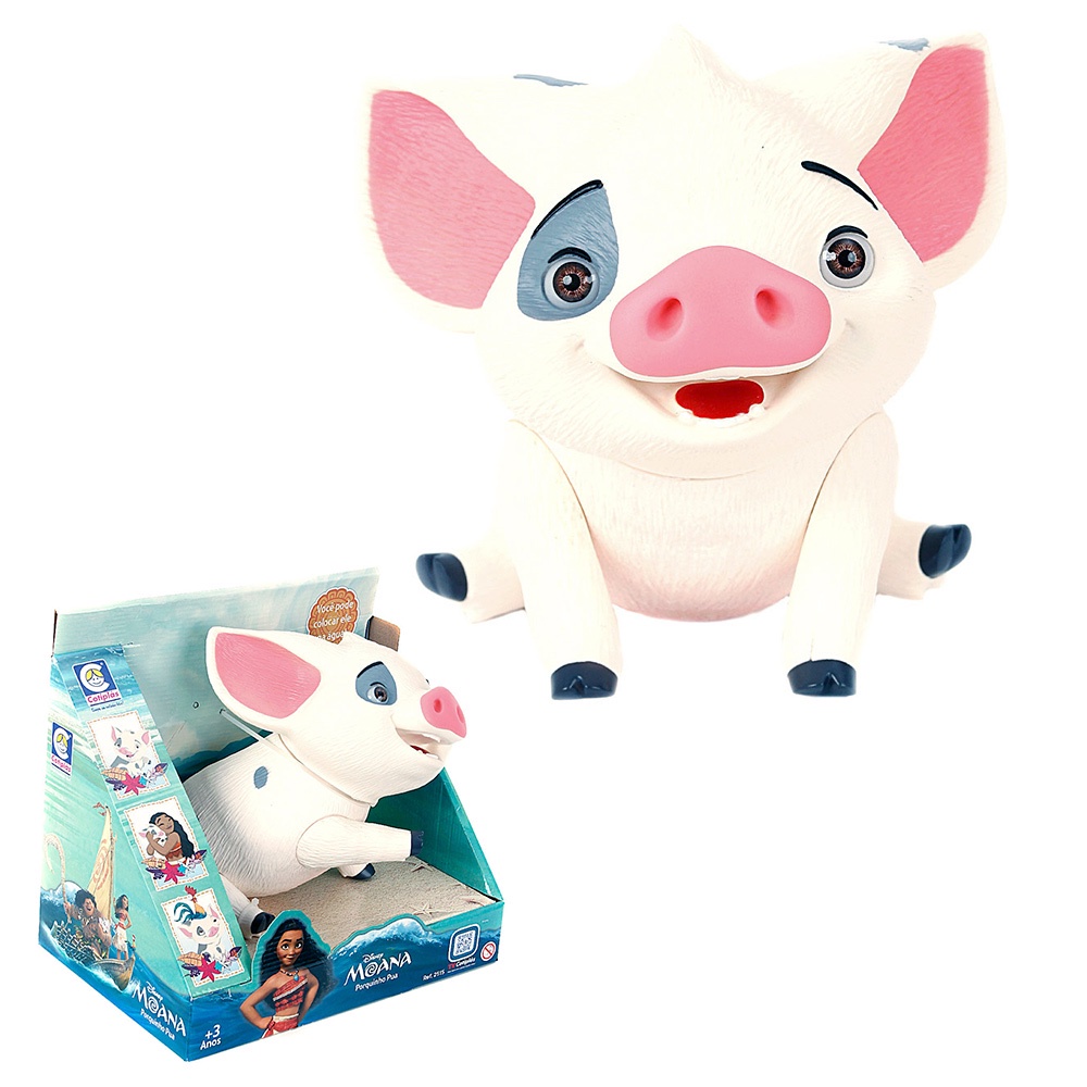 Brinquedo Infantil Porquinho Pua Do Filme Moana Disney 20cm | Shopee Brasil