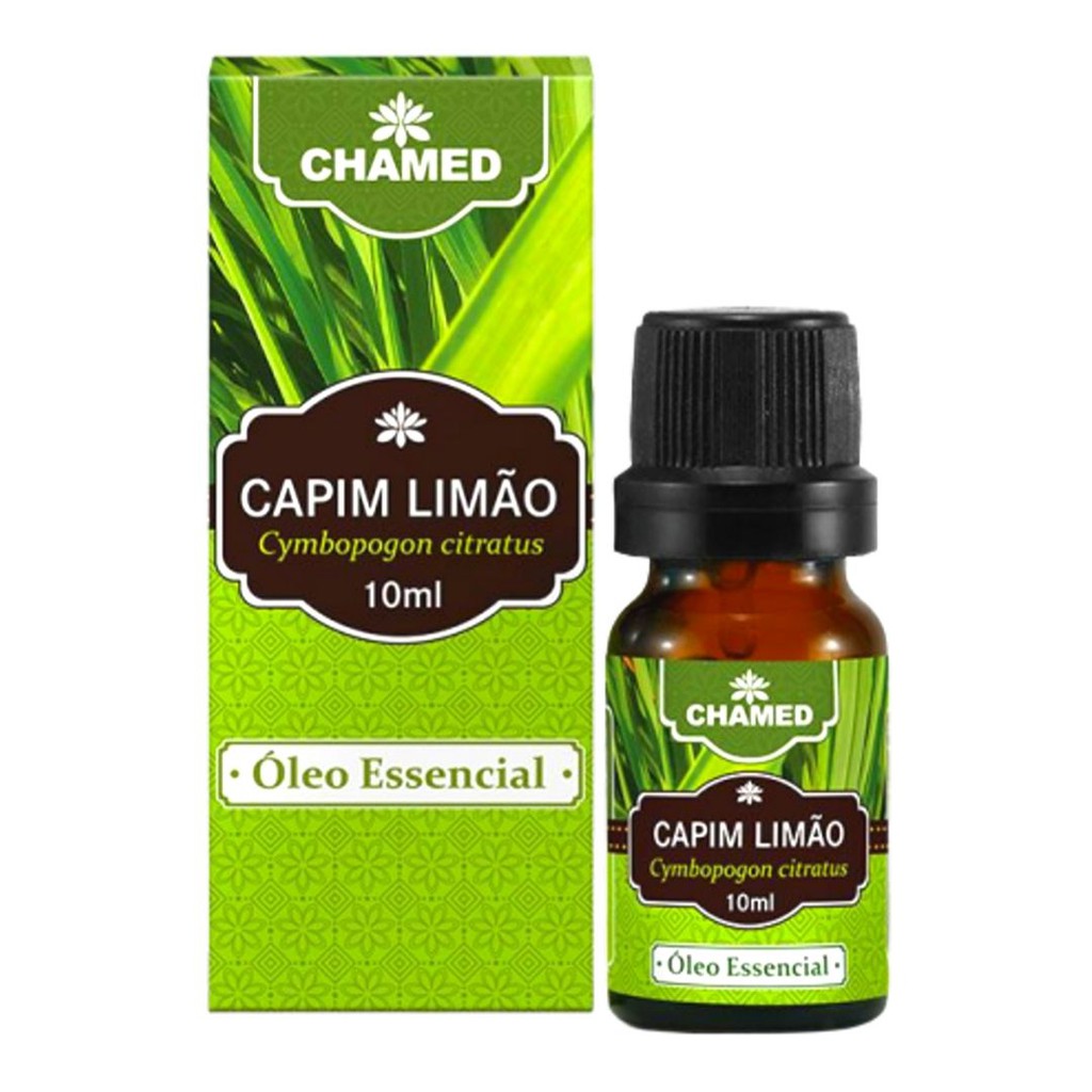 Óleo Essencial de Capim Limão 10ml  100% Puro Chamed  (Fabricante: Chamel)
