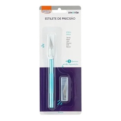 Estilete Bisturi De Precisão 6 Lâminas Artesanato Modelismo