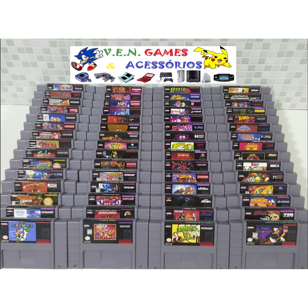 Jogos P/ Super Nintendo + Garantia!!!! (valor Por Unidade)