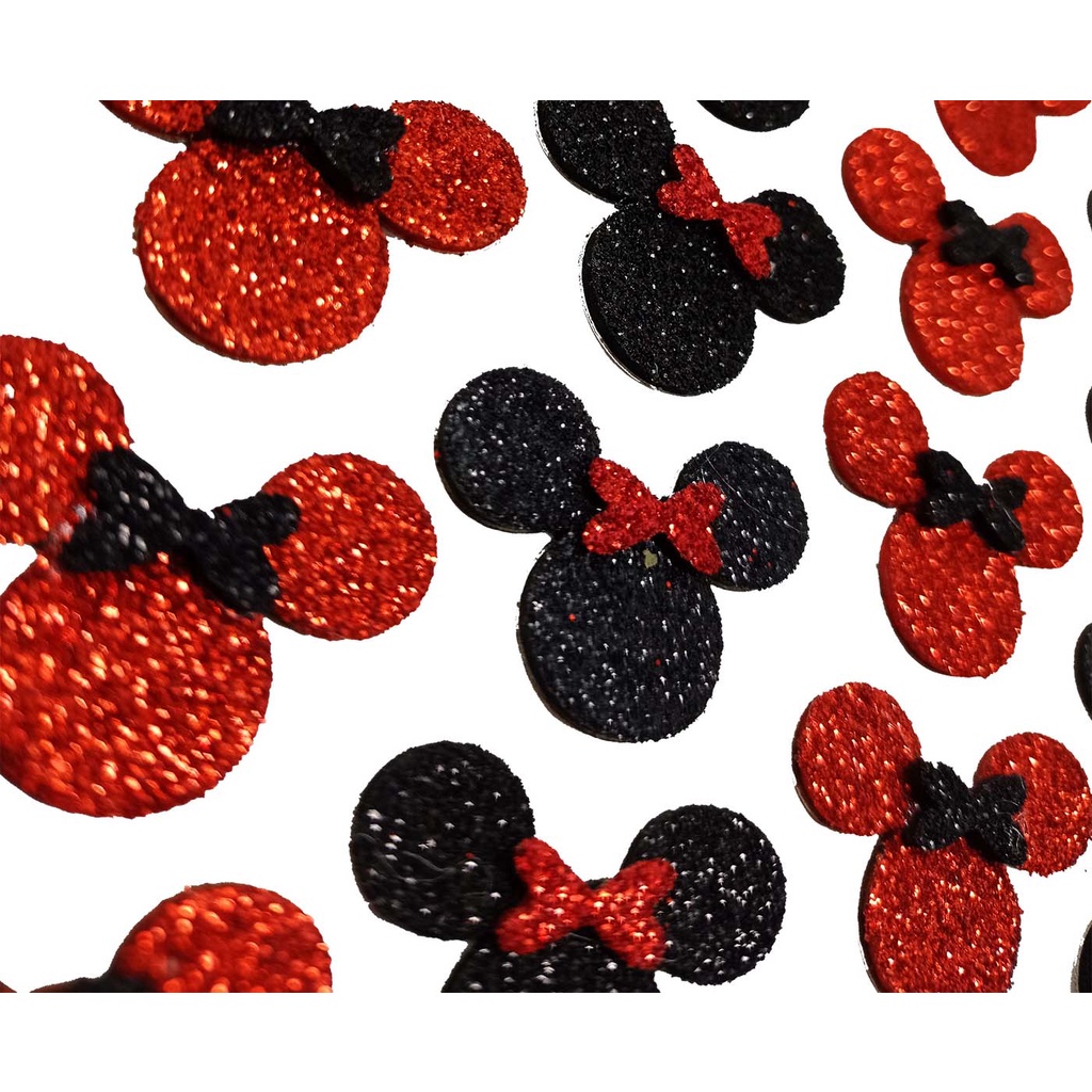 100Adesivos Minnie Pet Piercings Glitter Petshop Cães Gatos