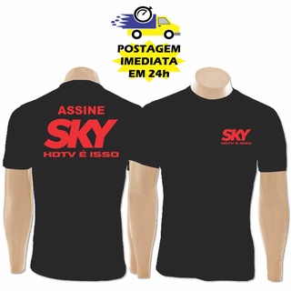 Camiseta Manga curta Sky HDTV Técnico em Sky