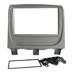 Moldura 2din Fiat Palio Way 2014, 2015, 2016, 2017, 2018 - Prata