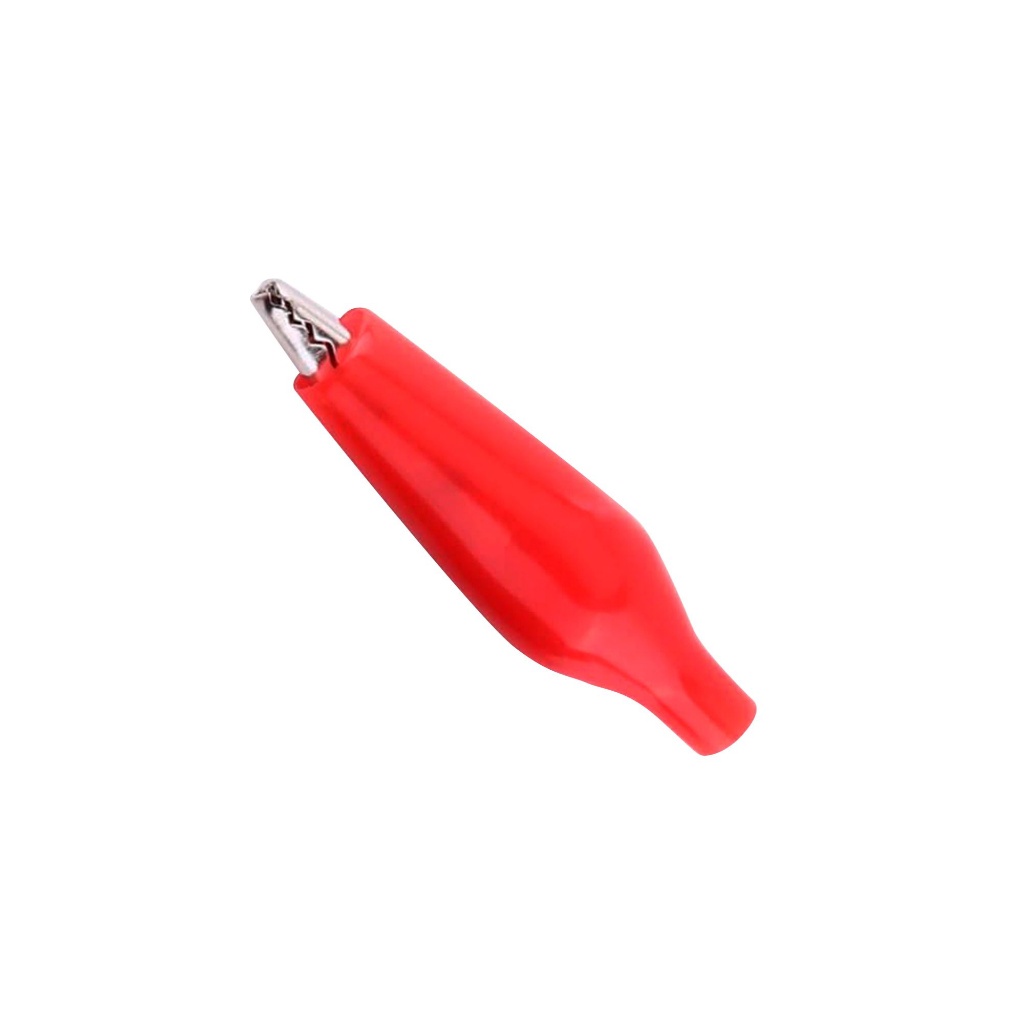 Garra Jacaré Pequena WD-025 27mm Isolamento Vermelho