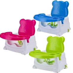 Cadeira de Alimentação Bebê Booster Comer Refeição Cadeirinha Infantil Portátil Segurança Ursinho