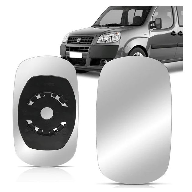 Lente Retrovisor Doblo 11 12 13 14 15 16 17 Com Base