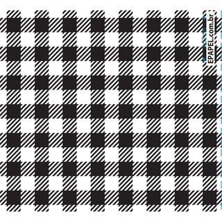 1.000 Folhas Papel Acoplado 33x37 Xadrez Preto