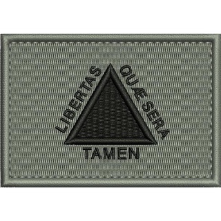 Patch bordado 7x5 cm bandeira estado de minas gerais negativa com carrapicho, para costurar ou termocolante