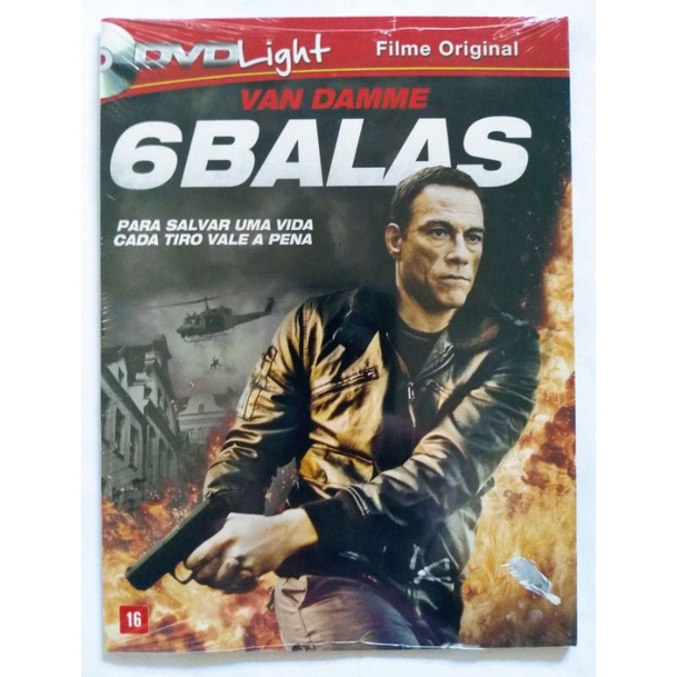 Dvd 6 Balas - Van Damme - Lacrado e Original. (RARIDADE) Dvd Light.