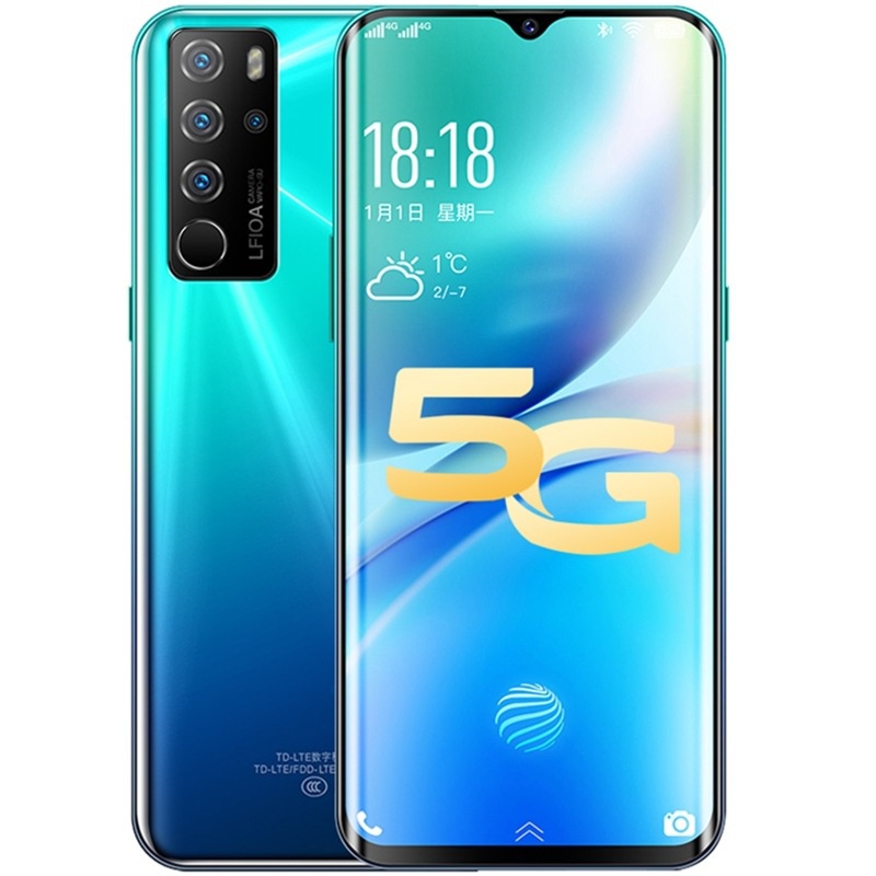 Snapdragon 865 Marca Hot-Selling 12 + 256G Tela Gota D'água 7 Polegadas Redecom 5G Android Smartphone Atacado