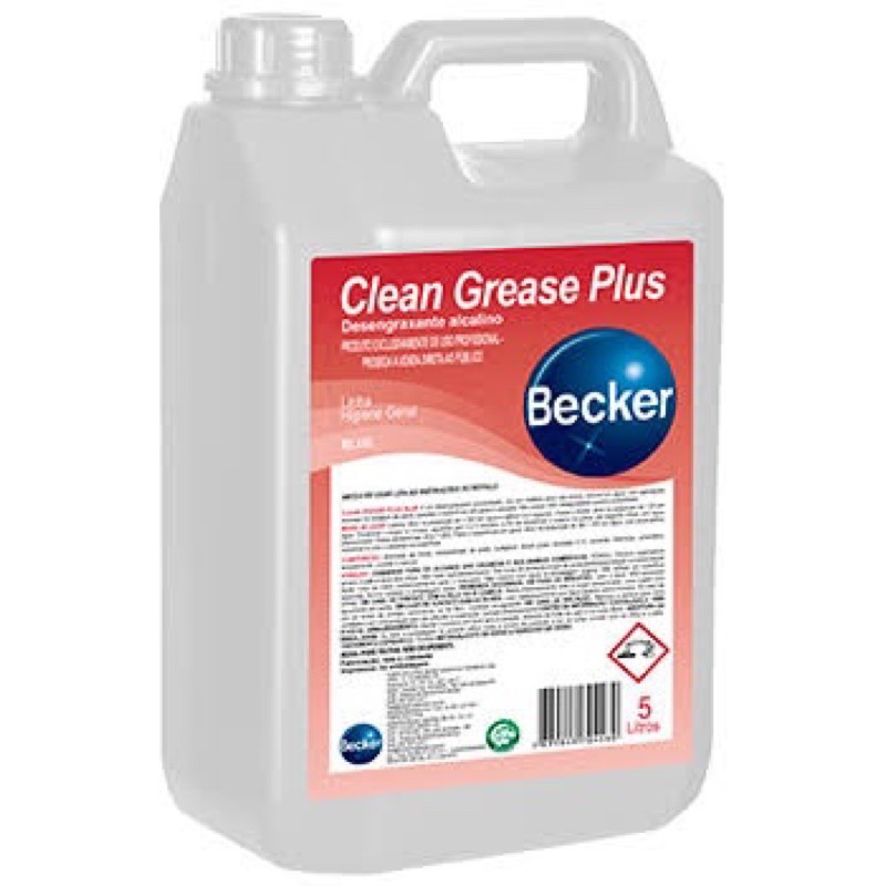 Detergente Desengraxante Alcalino Clean Grease Plus - 5 Litros