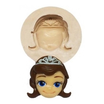 Molde De Silicone Rosto Da Princesa Sofia