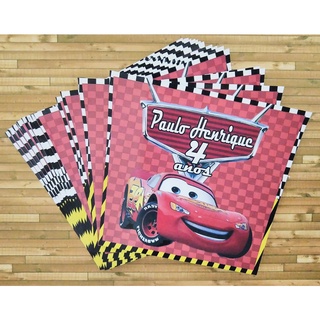 20 Adesivos Balde de Pipoca 1l Carros Disney