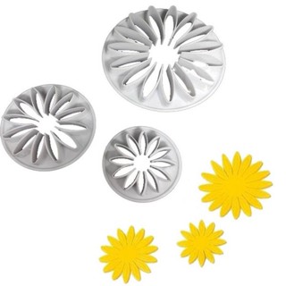Kit Cortador Molde Girassol 3 Peças Biscuit Pasta Americana Confeitaria em Oferta na Shopee