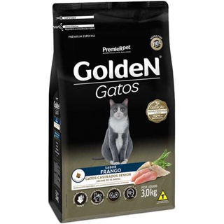 Ração Golden Gatos Castrados Sênior Sabor Frango em Oferta na Shopee
