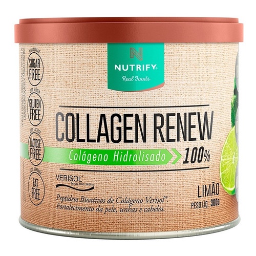Collagen Renew Hidrolisado Nutrify - 300g - Colágeno Verisol em Oferta na Shopee