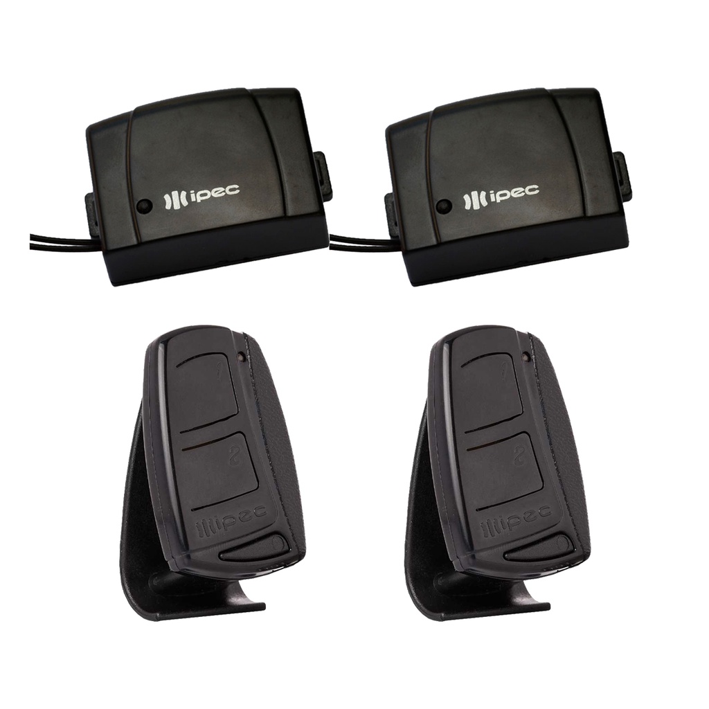 Kit 2 Controle Portão Eletrônico + 2 Tx Car Mini 433 Mhz Carro Moto PPA RCG Garen SEG Unisystem Acton