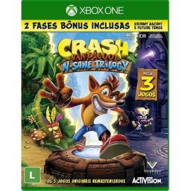 Crash Bandicoot N. Sane Trilogy Xbox One Usado Mídia Fisica