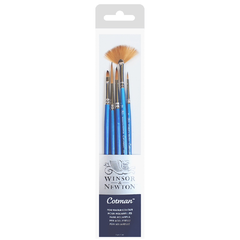 Kit Pincel Winsor & Newton Cotman Aquarela 5 Unidades