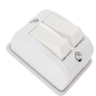 Interruptor 2 Teclas Paralelas Retangular Branca Radial 1801.397 em Oferta na Shopee