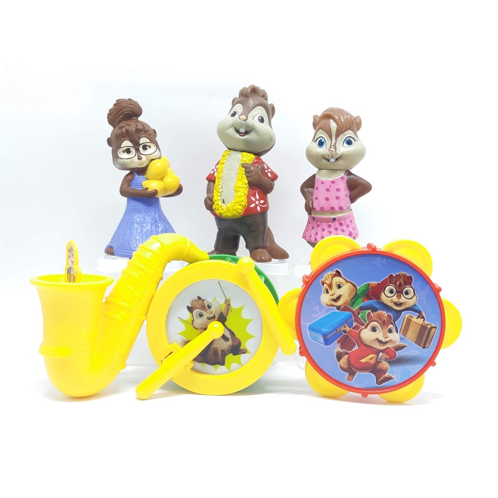 Bonecos De Vinil Pvc Alvin E Os Esquilos | Shopee Brasil