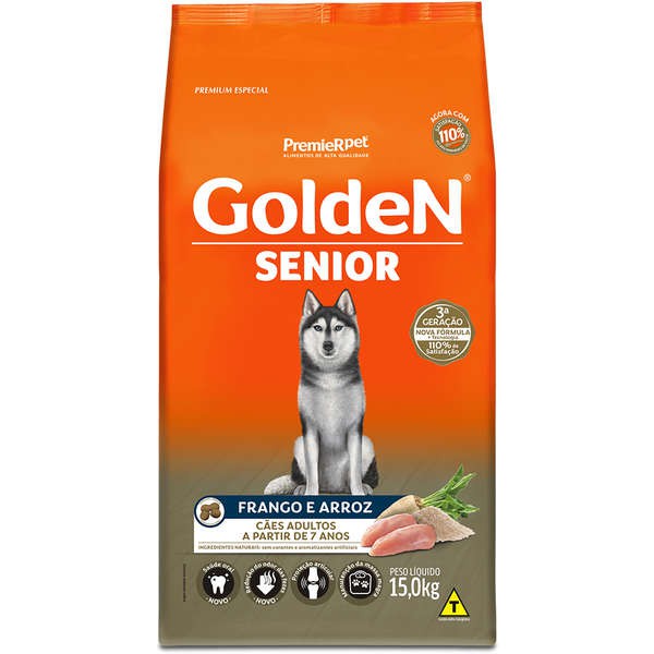 Ração Golden SENIOR 15kg - Sênior em Oferta na Shopee