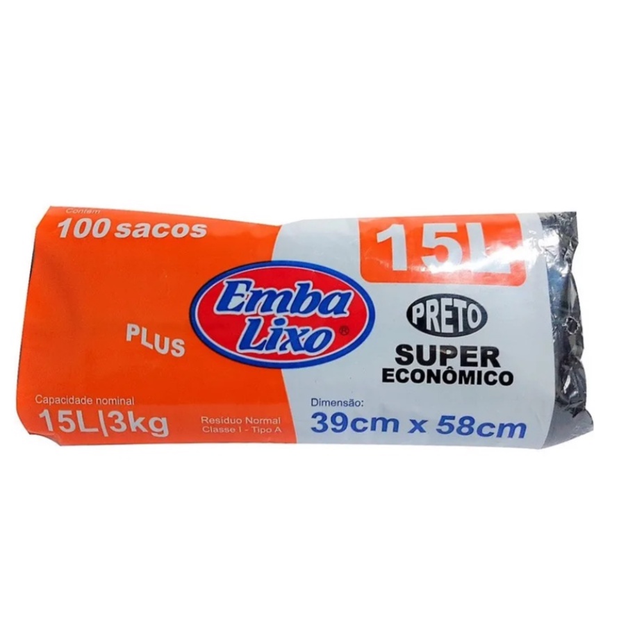 Saco De Lixo Embalixo 15 Litros Super Econômico 100 Unidades em Oferta na Shopee