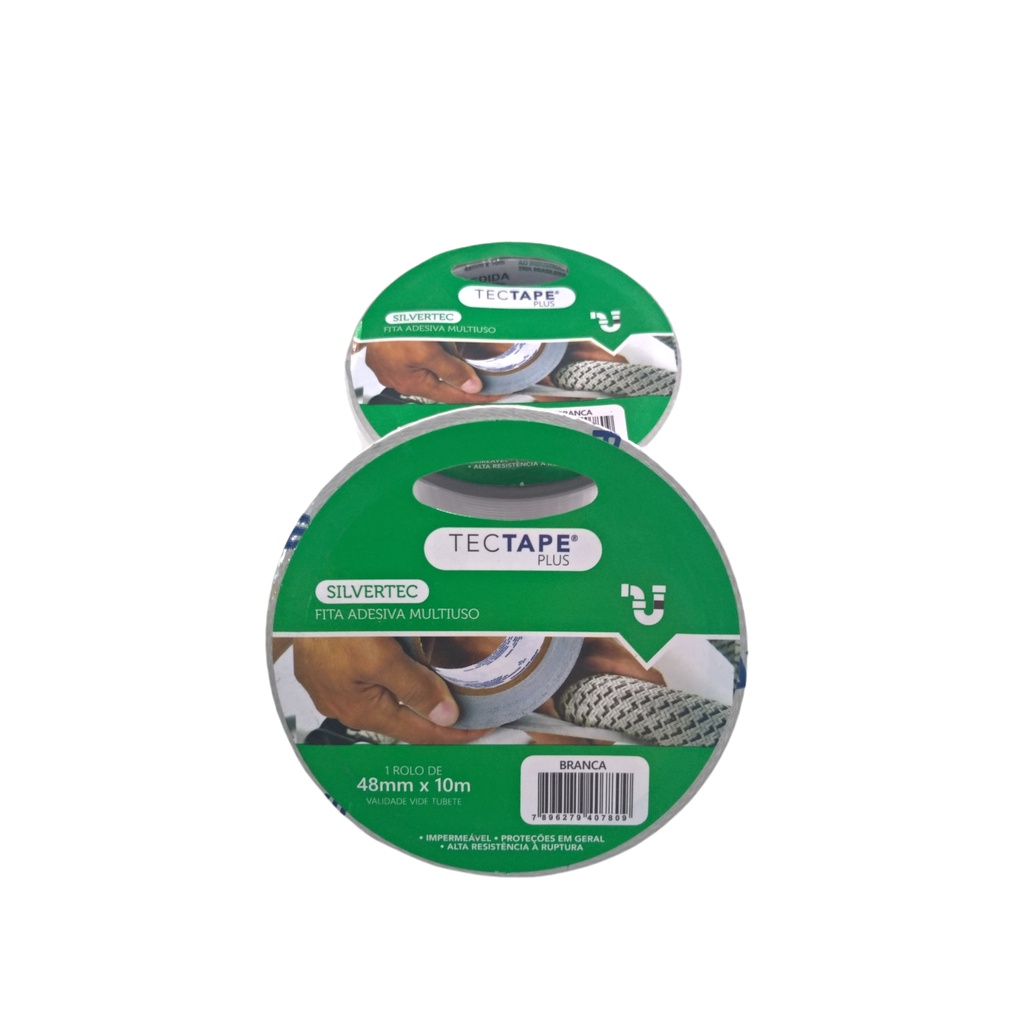 Fita Adesiva Multiuso Silvertec Ar Condicionado 48mm X 10m Tectape plus