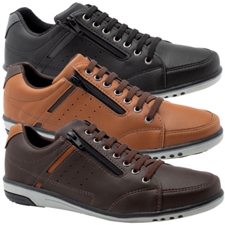 Kit 3 Pares De Sapatenis Masculino De Elastico Confortavel 750 A1 em Oferta na Shopee