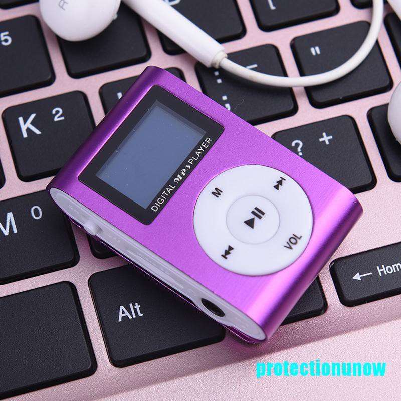 [protectionunow] Mini USB Digital Portátil Suporte De Tela LCD MP3 Player 32GB Micro SD TF