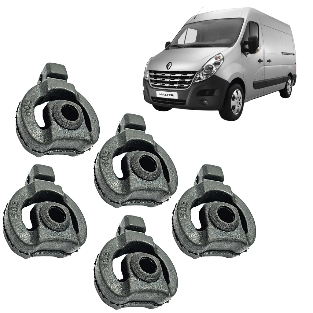 Borracha / Coxim Escapamento Renault Master - 5 Peças