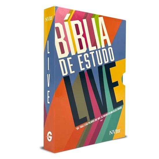 Bíblia de Estudo LIVE | NVI | Letra Média | Capa Luxo Live Tone