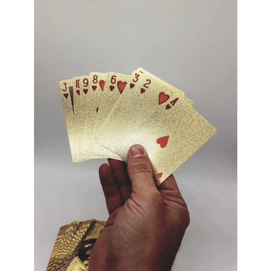 Baralho Luxo Gold Dolar Poker Truco e Jogos Diversos Menor Preço — R$ 38,75 em Shopee