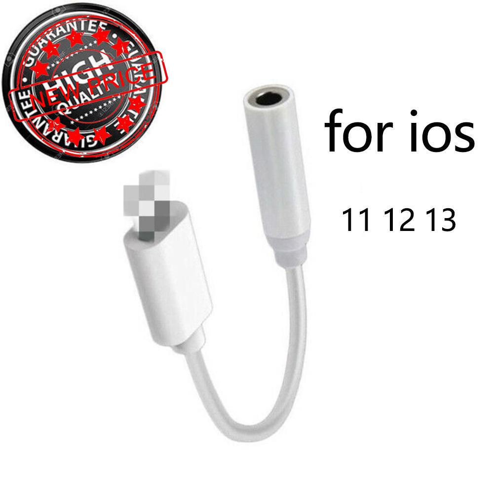 For iphone ipad earphone headphone aux adapter jack dongle lightning to