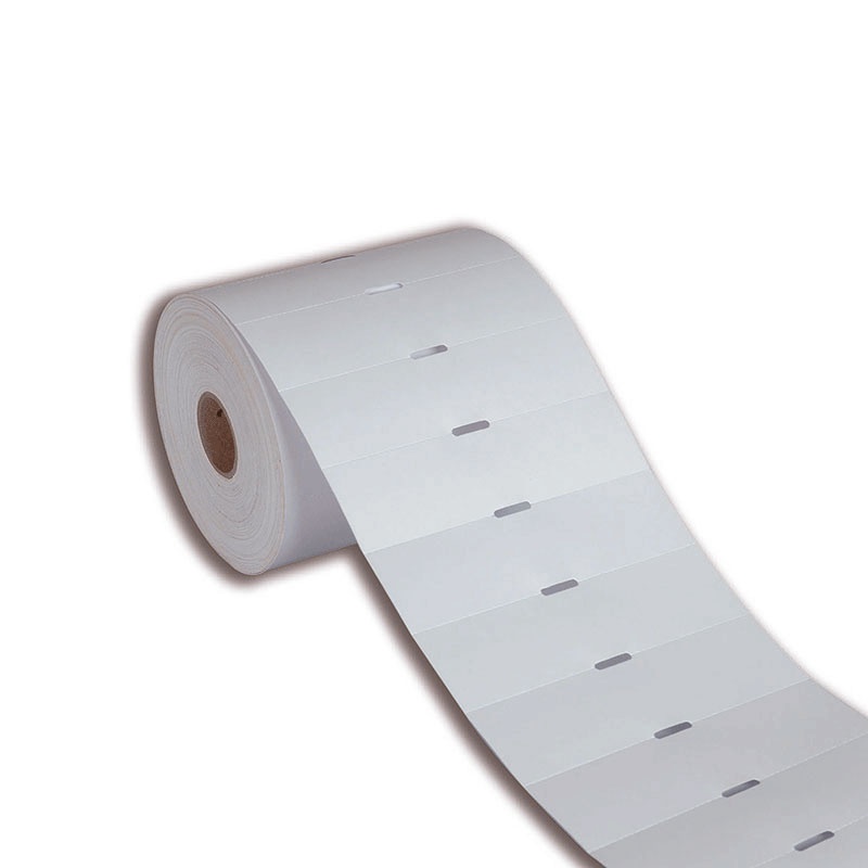 Etiqueta Gôndola adesiva 50x30mm 5x3cm Couche Gap central p/ Zebra Elgin - Rolo c/ 1000 (30m) BRANCA