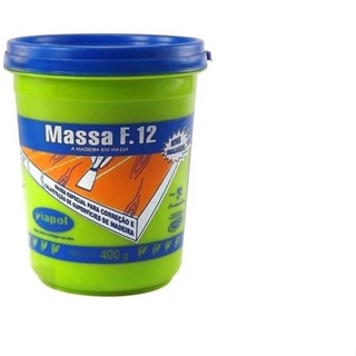 F12 Massa P/ Calafetar Madeira Cor A Escolher 400gr Viapol em Oferta na Shopee