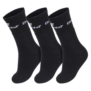 Meia Babolat Cano Médio Basic BB051 Preta 39 ao 42 - Pack com 03 Pares