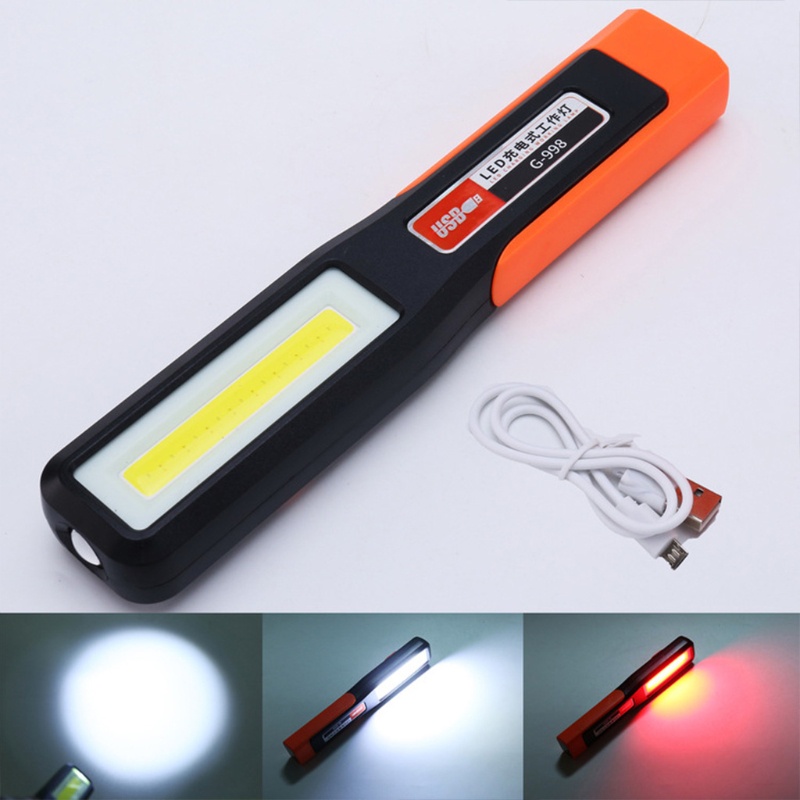 Alilin COB LED Luz De Trabalho Inspeção USB Para Acampamento De Reparo De Automóveis Mecânicos