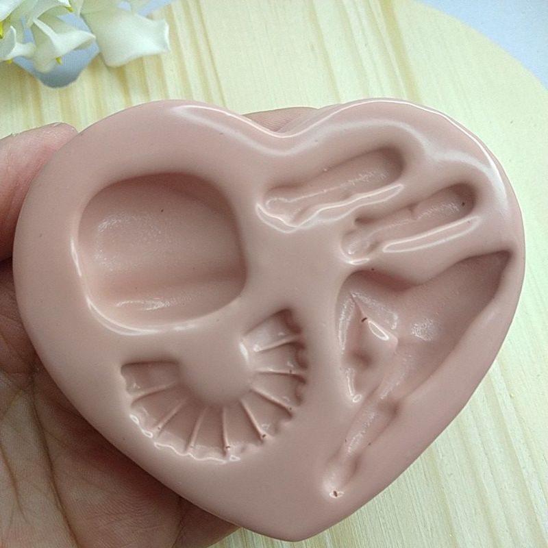 molde de silicone para aplique de Biscuit bailarina, com avaria