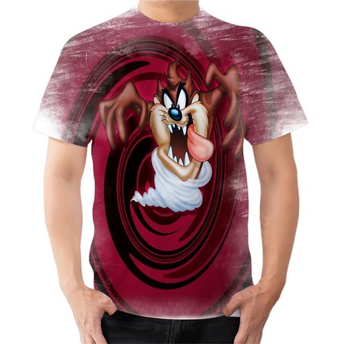 Camiseta Camisa Taz Loooney Tunes Diabo Da Tasmânia Desenho Shopee Brasil