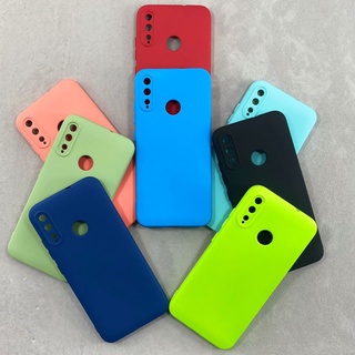 Capa Moto E6 Plus Silicone Aveludada Colorida Capinha Anti Impacto