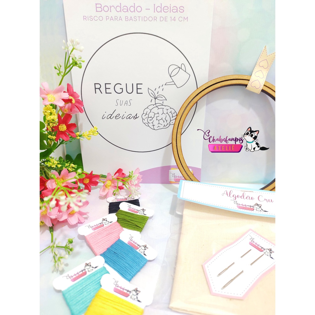 Kit Bordado Livre Iniciante III em Oferta na Shopee