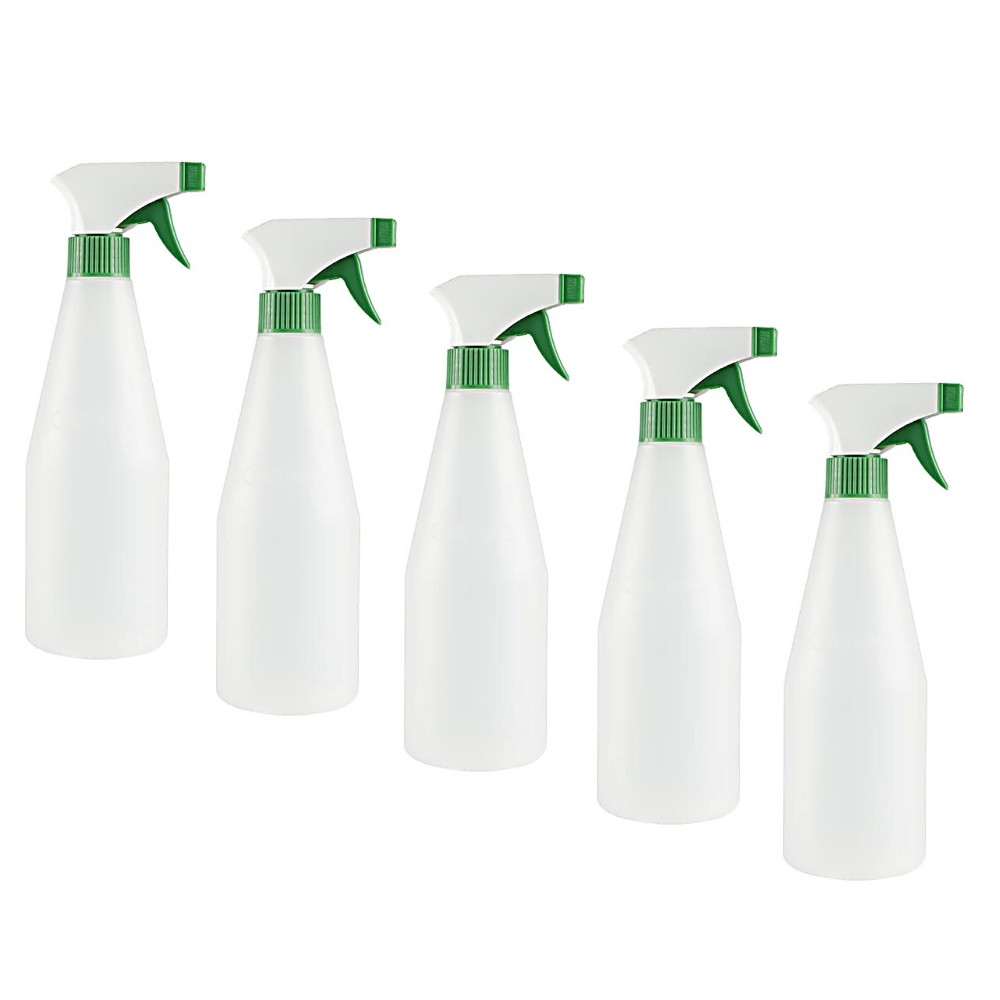 Kit 5 Pulverizador de Gatilho Mecânico Borrifador Mult Sprayer 500ml - Guarany
