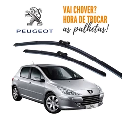 Par Palheta Limpador Parabrisa Dianteiro Peugeot 307 2006 a 2012 Envio rapido