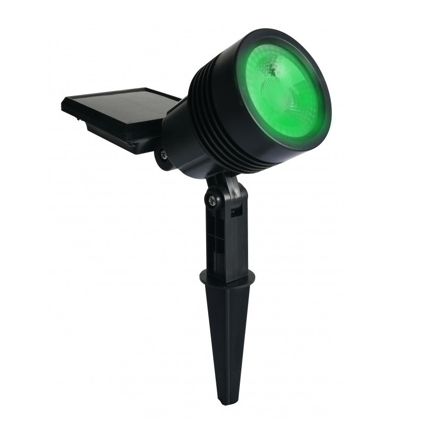 Luz Luminária lâmpada Espeto Refletor Spot Solar Super Led Verde 20