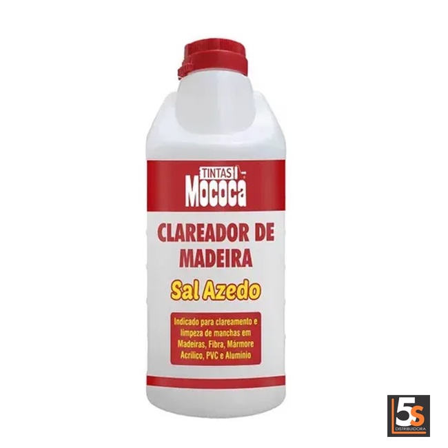 Sal Azedo Clareador De Madeira 1 Litro - Mococa em Oferta na Shopee