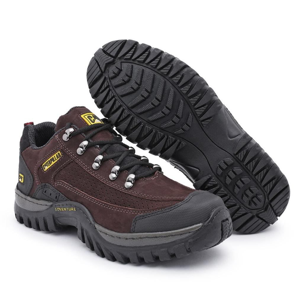 bota cano curto masculina caterpillar