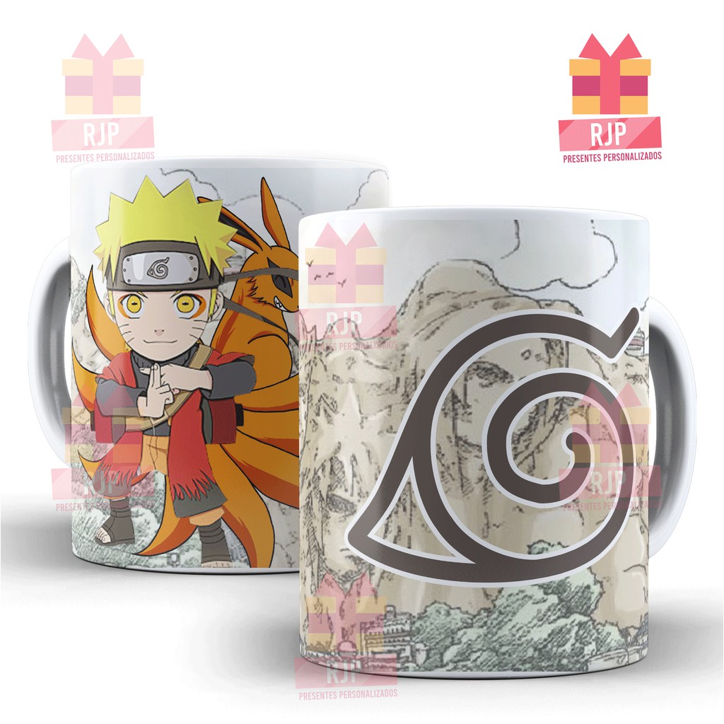 Caneca personalizada Naruto Chibi - Naruto Konohagakure em Oferta na Shopee