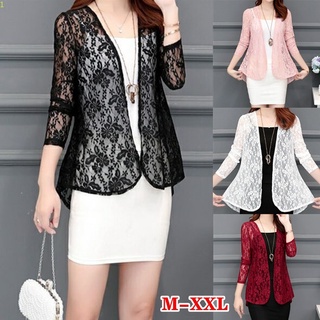 Mulheres Moda Rendas Cardigans Mangas Compridas Cor Sólida Slim Fit Casaco Casuais Trincheira Outwear Oco Out Ver Através